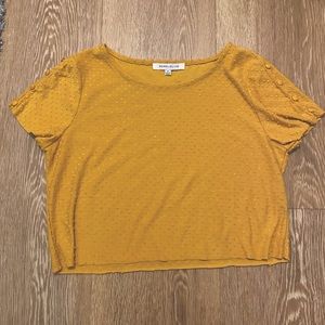 Mustard crop top